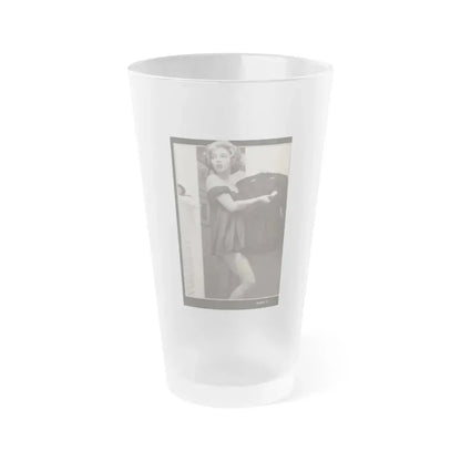 Beverly Garland #121 - Filmfax Mag. Issue #60 Spring '97 - 1 B&W Photo (Vintage Female Icon) Frosted Pint Glass 16oz 16oz Frosted - Go Mug Yourself