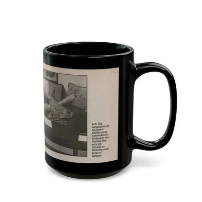 Beverly Garland #122 - Filmfax Mag. Issue #60 Spring '97 - 1 B&W Photo (Vintage Female Icon) Black Coffee Mug - Go Mug Yourself