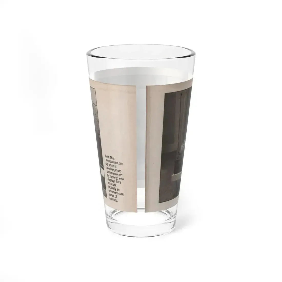 Beverly Garland #122 - Filmfax Mag. Issue #60 Spring '97 - 1 B&W Photo (Vintage Female Icon) Pint Glass 16oz - Go Mug Yourself