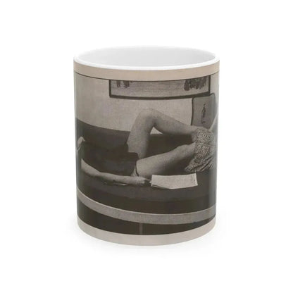 Beverly Garland #122 - Filmfax Mag. Issue #60 Spring '97 - 1 B&W Photo (Vintage Female Icon) White Coffee Mug 11oz - Go Mug Yourself
