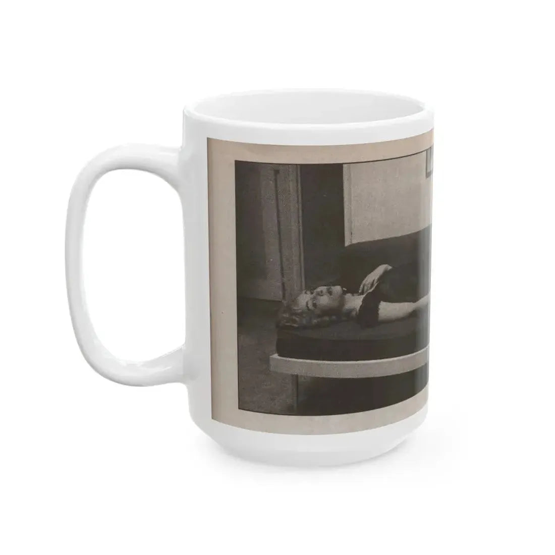 Beverly Garland #122 - Filmfax Mag. Issue #60 Spring '97 - 1 B&W Photo (Vintage Female Icon) White Coffee Mug - Go Mug Yourself