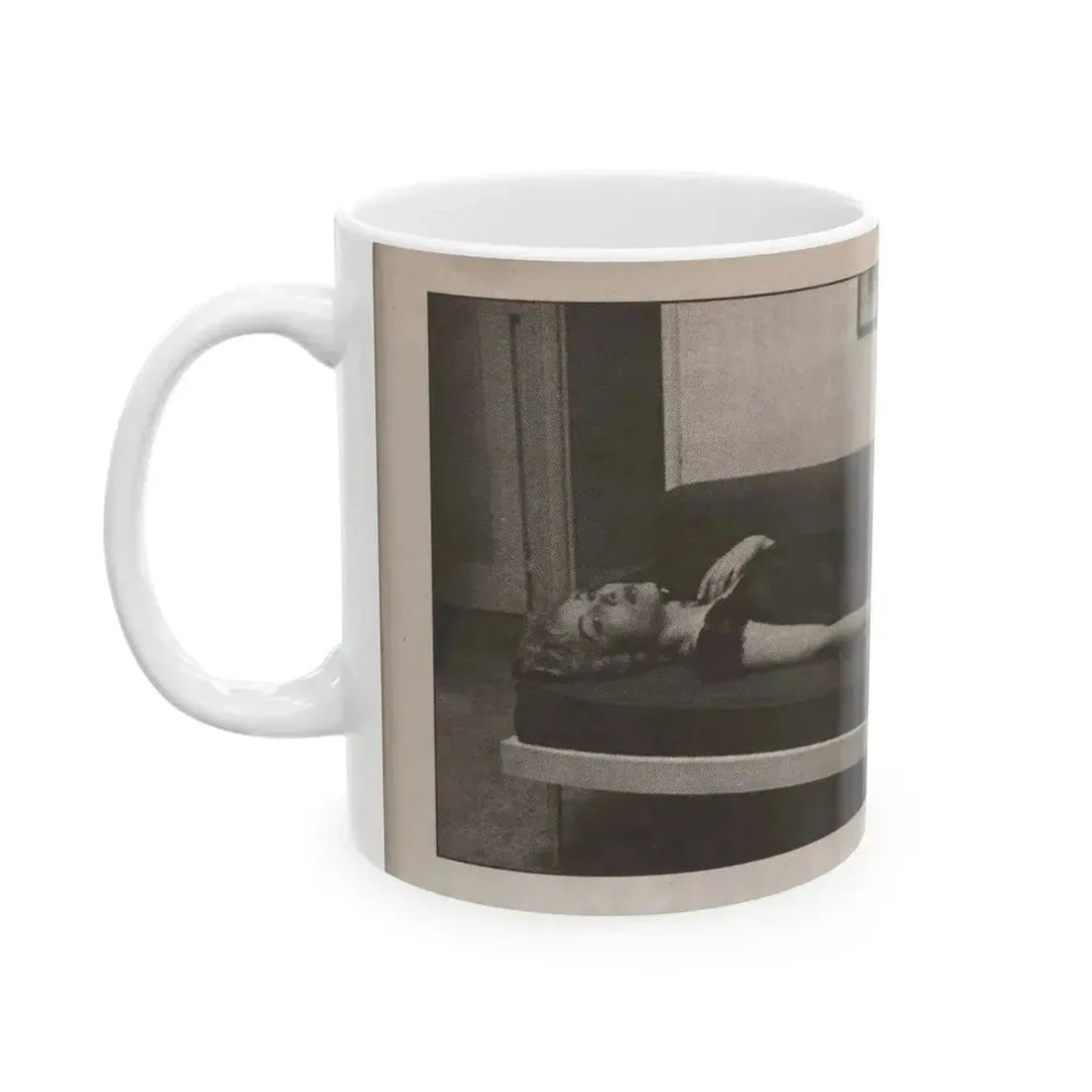 Beverly Garland #122 - Filmfax Mag. Issue #60 Spring '97 - 1 B&W Photo (Vintage Female Icon) White Coffee Mug - Go Mug Yourself