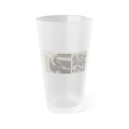 Beverly Garland #123 - Filmfax Mag. Issue #60 Spring '97 - 2 B&W Photos (Vintage Female Icon) Frosted Pint Glass 16oz 16oz Frosted - Go Mug Yourself