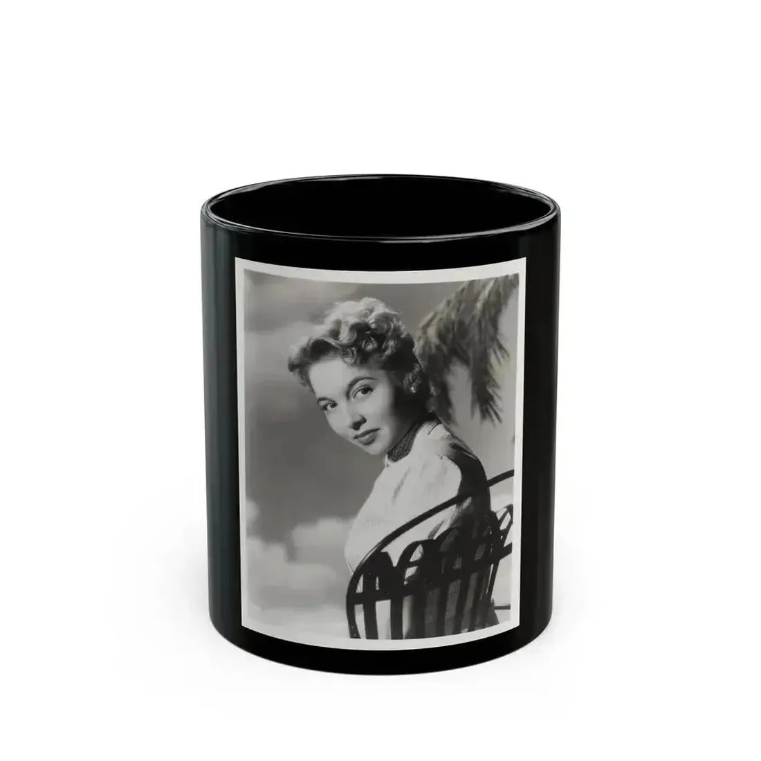 Beverly Garland #129 - 8x10 B&W Glamour Portrait (Vintage Female Icon) Black Coffee Mug 11oz - Go Mug Yourself
