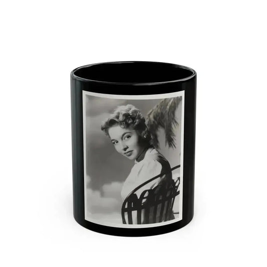 Beverly Garland #129 - 8x10 B&W Glamour Portrait (Vintage Female Icon) Black Coffee Mug 11oz - Go Mug Yourself