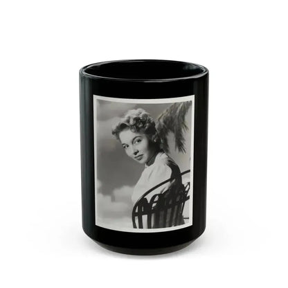 Beverly Garland #129 - 8x10 B&W Glamour Portrait (Vintage Female Icon) Black Coffee Mug 15oz - Go Mug Yourself