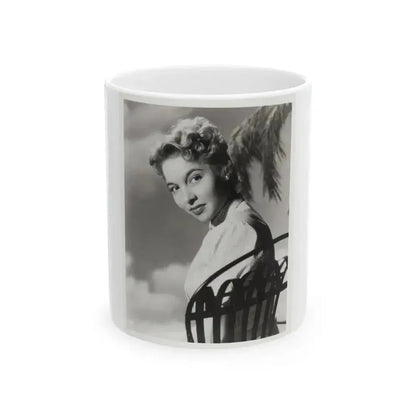 Beverly Garland #129 - 8x10 B&W Glamour Portrait (Vintage Female Icon) White Coffee Mug 11oz - Go Mug Yourself