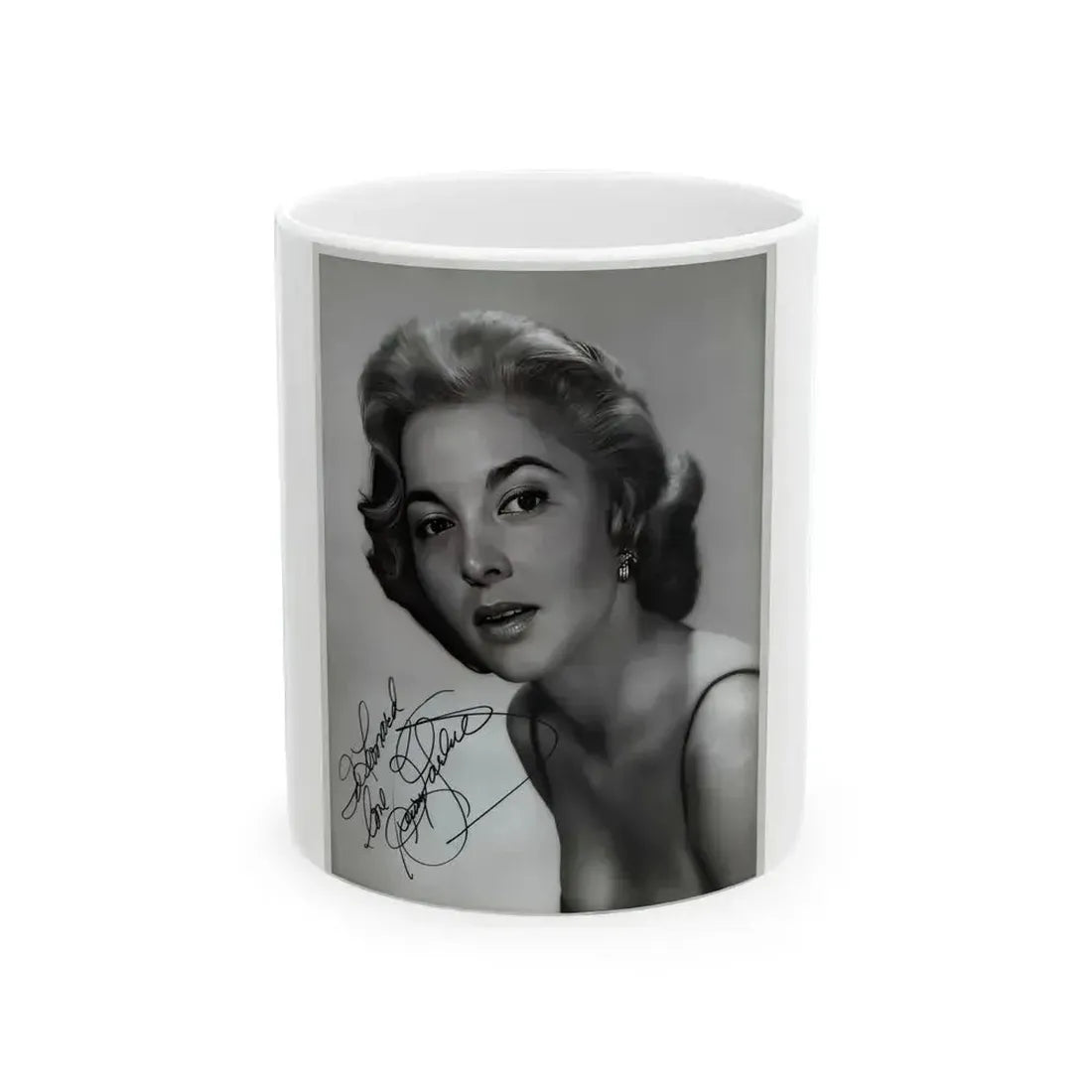 Beverly Garland #13 (Vintage Female Icon) White Coffee Mug 11oz - Go Mug Yourself
