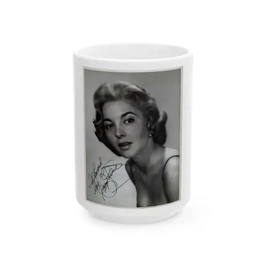 Beverly Garland #13 (Vintage Female Icon) White Coffee Mug 15oz - Go Mug Yourself