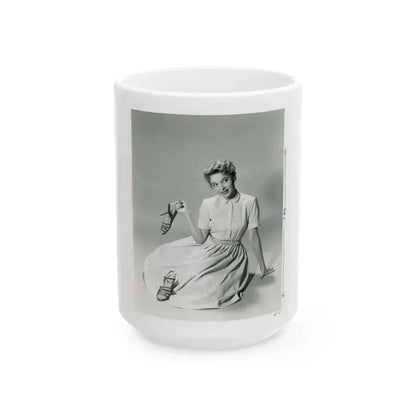 Beverly Garland #130 (Vintage Female Icon) White Coffee Mug 15oz - Go Mug Yourself
