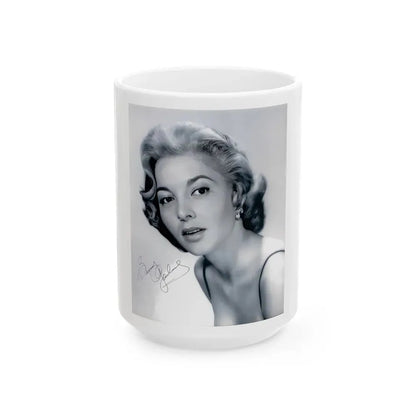 Beverly Garland #13_1 (Vintage Female Icon) White Coffee Mug 15oz - Go Mug Yourself