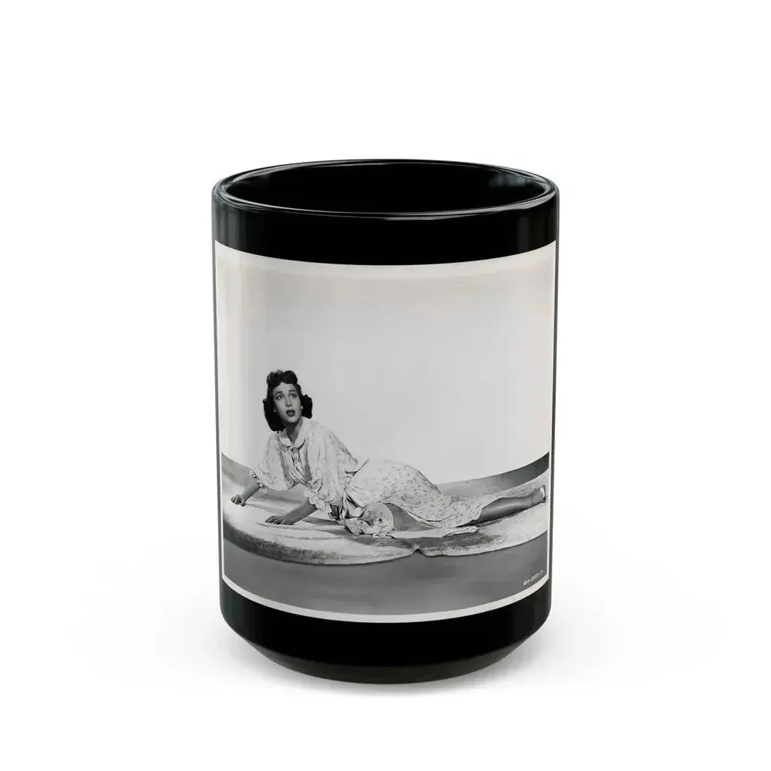 Beverly Garland #132 (Vintage Female Icon) Black Coffee Mug 15oz - Go Mug Yourself