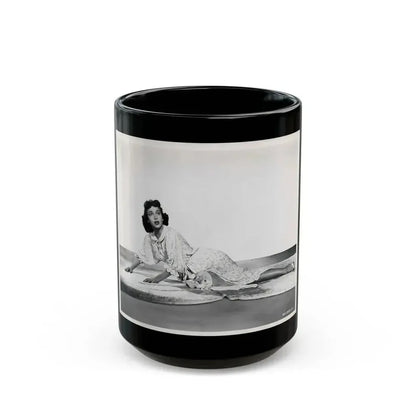 Beverly Garland #132 (Vintage Female Icon) Black Coffee Mug 15oz - Go Mug Yourself