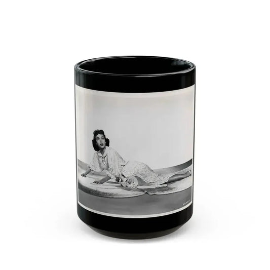 Beverly Garland #132 (Vintage Female Icon) Black Coffee Mug 15oz - Go Mug Yourself