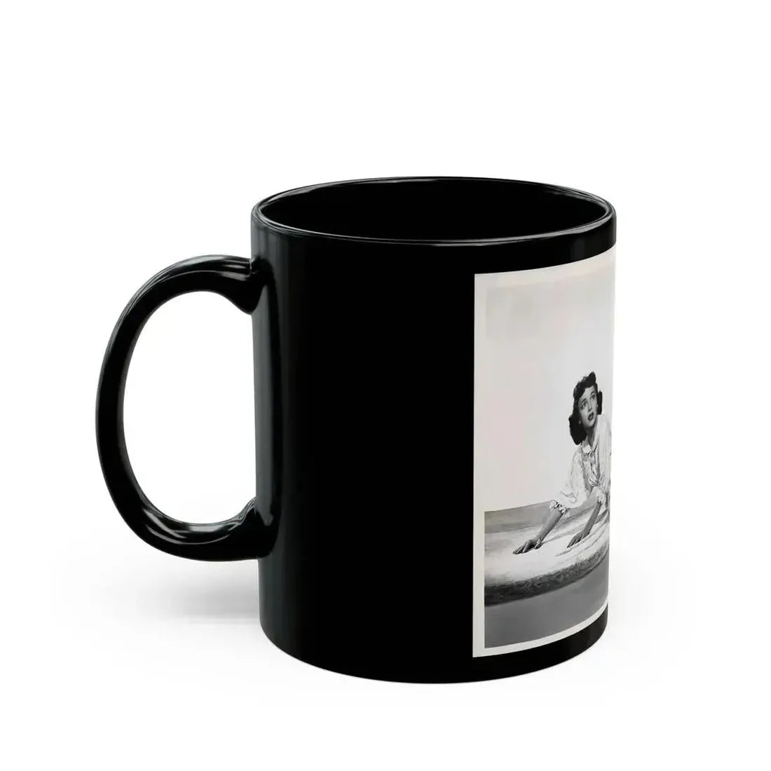 Beverly Garland #132 (Vintage Female Icon) Black Coffee Mug - Go Mug Yourself