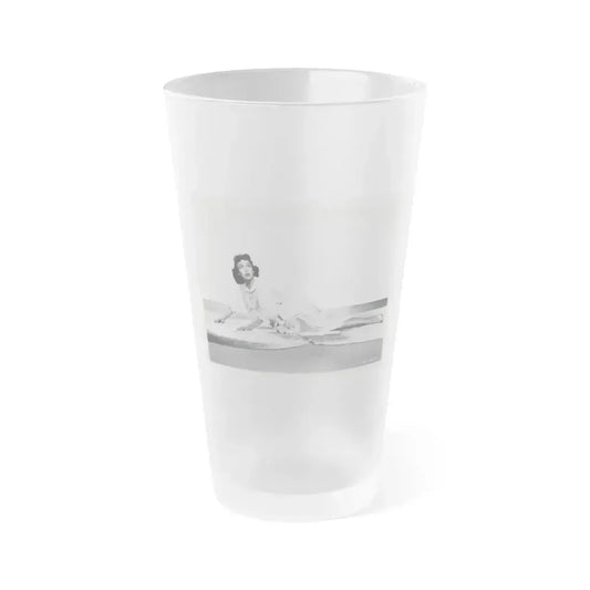 Beverly Garland #132 (Vintage Female Icon) Frosted Pint Glass 16oz 16oz Frosted - Go Mug Yourself