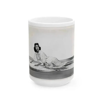 Beverly Garland #132 (Vintage Female Icon) White Coffee Mug 15oz - Go Mug Yourself