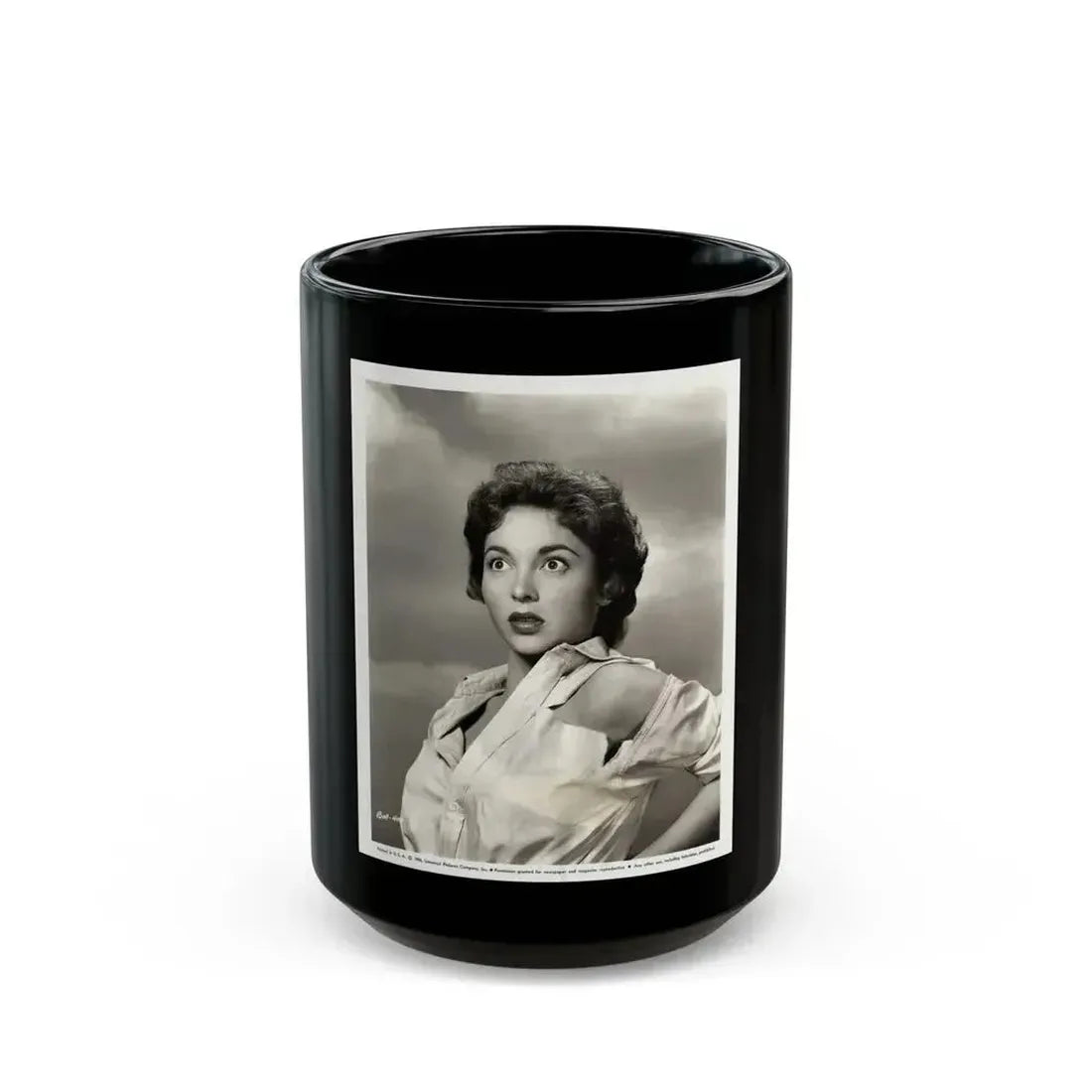 Beverly Garland #134 (Vintage Female Icon) Black Coffee Mug 15oz - Go Mug Yourself