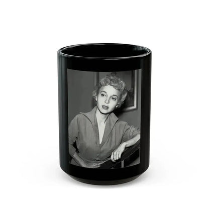 Beverly Garland #135 (Vintage Female Icon) Black Coffee Mug 15oz - Go Mug Yourself