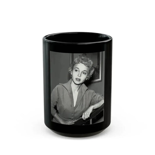 Beverly Garland #135 (Vintage Female Icon) Black Coffee Mug 15oz - Go Mug Yourself