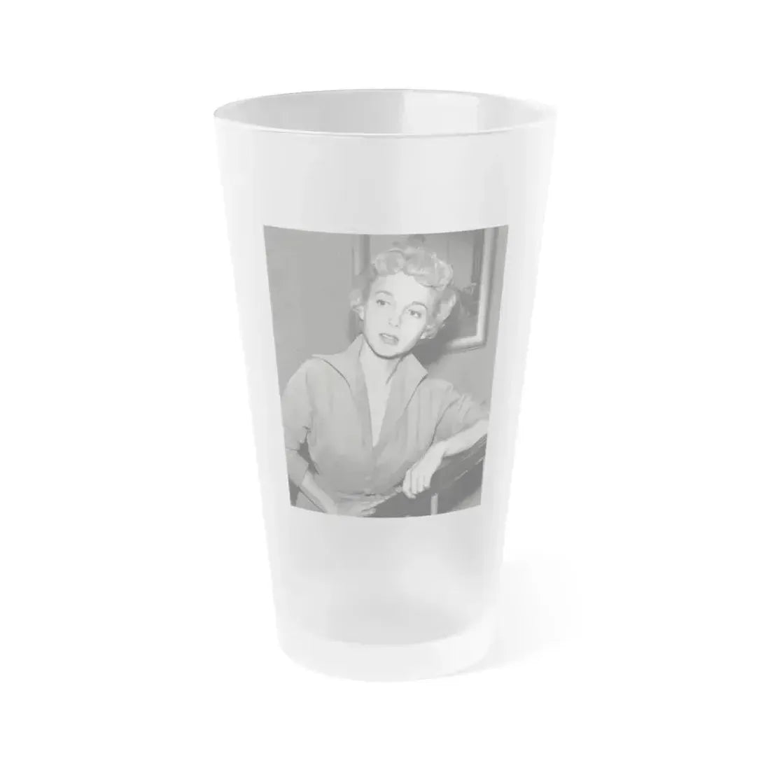 Beverly Garland #135 (Vintage Female Icon) Frosted Pint Glass 16oz 16oz Frosted - Go Mug Yourself