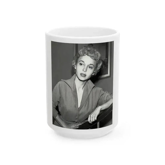 Beverly Garland #135 (Vintage Female Icon) White Coffee Mug 15oz - Go Mug Yourself
