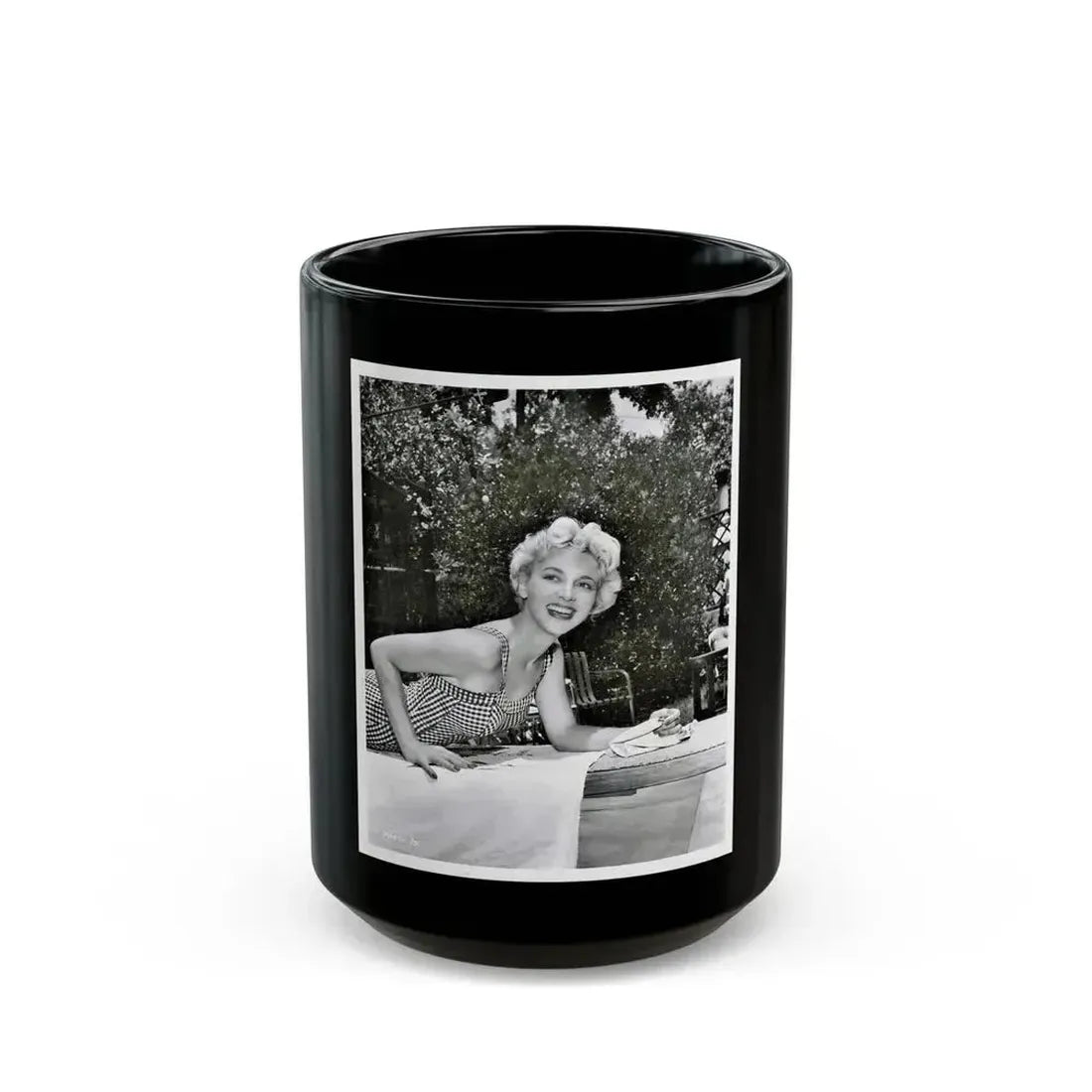 Beverly Garland #138 (Vintage Female Icon) Black Coffee Mug 15oz - Go Mug Yourself