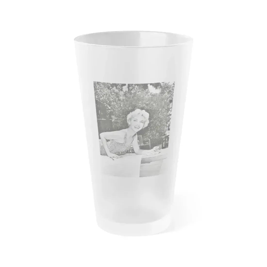 Beverly Garland #138 (Vintage Female Icon) Frosted Pint Glass 16oz 16oz Frosted - Go Mug Yourself
