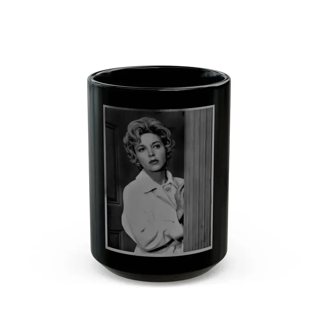 Beverly Garland #139 (Vintage Female Icon) Black Coffee Mug 15oz - Go Mug Yourself