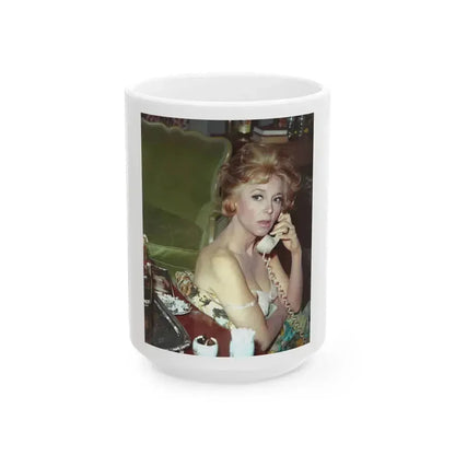 Beverly Garland #140 (Vintage Female Icon) White Coffee Mug 15oz - Go Mug Yourself