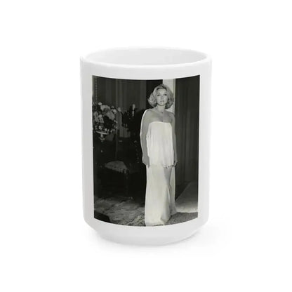 Beverly Garland #142 (Vintage Female Icon) White Coffee Mug 15oz - Go Mug Yourself