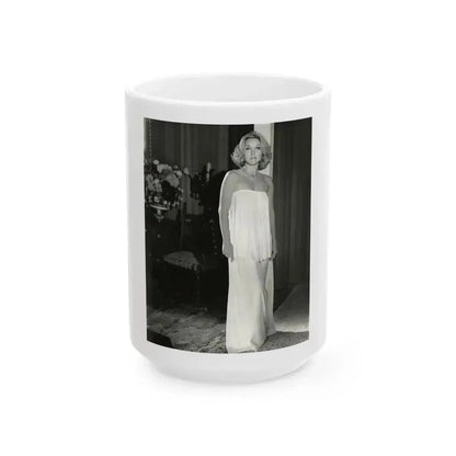 Beverly Garland #142 (Vintage Female Icon) White Coffee Mug 15oz - Go Mug Yourself