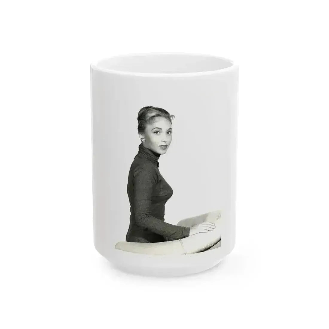 Beverly Garland #143 (Vintage Female Icon) White Coffee Mug 15oz - Go Mug Yourself