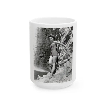 Beverly Garland #145 (Vintage Female Icon) White Coffee Mug 15oz - Go Mug Yourself