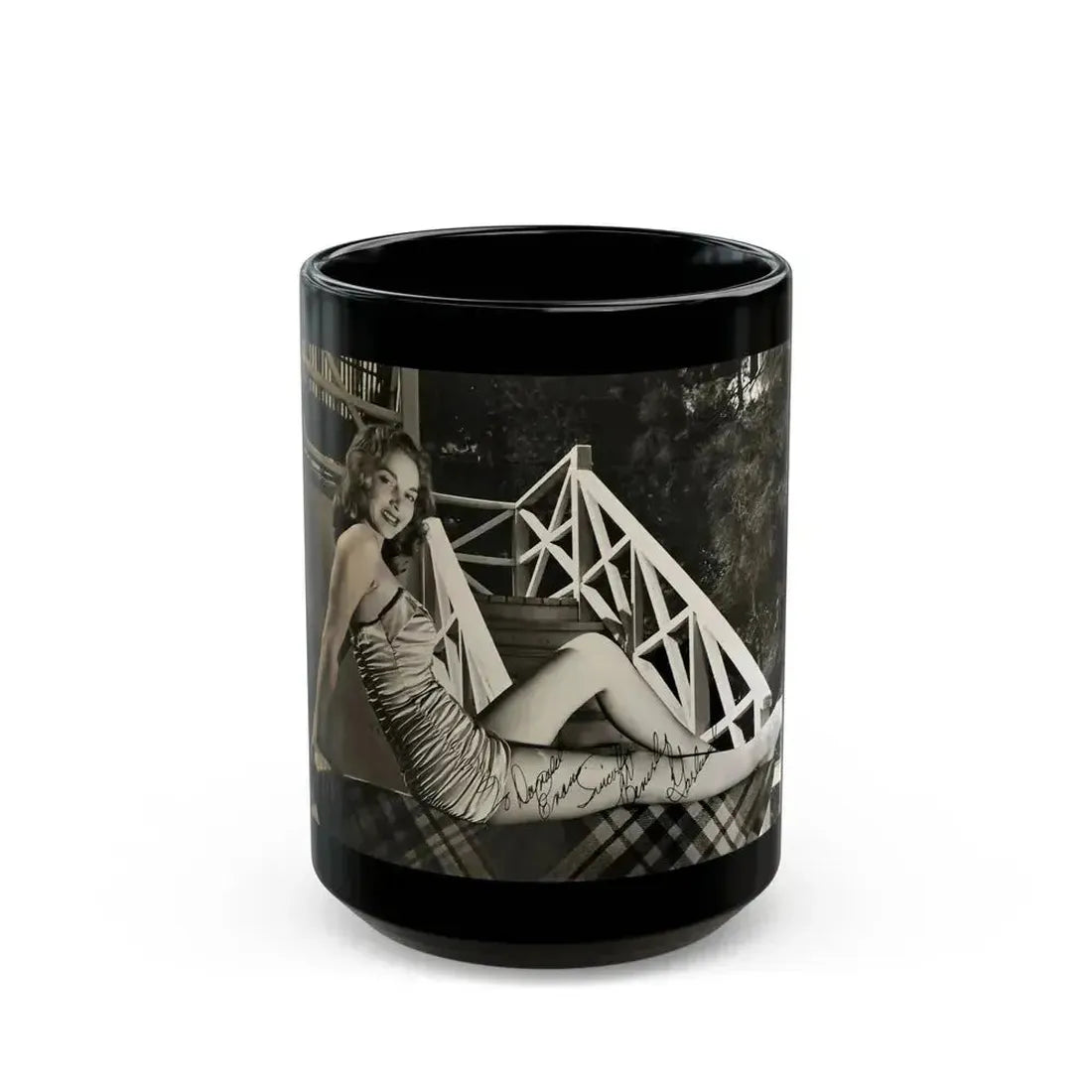 Beverly Garland #147 (Vintage Female Icon) Black Coffee Mug 15oz - Go Mug Yourself