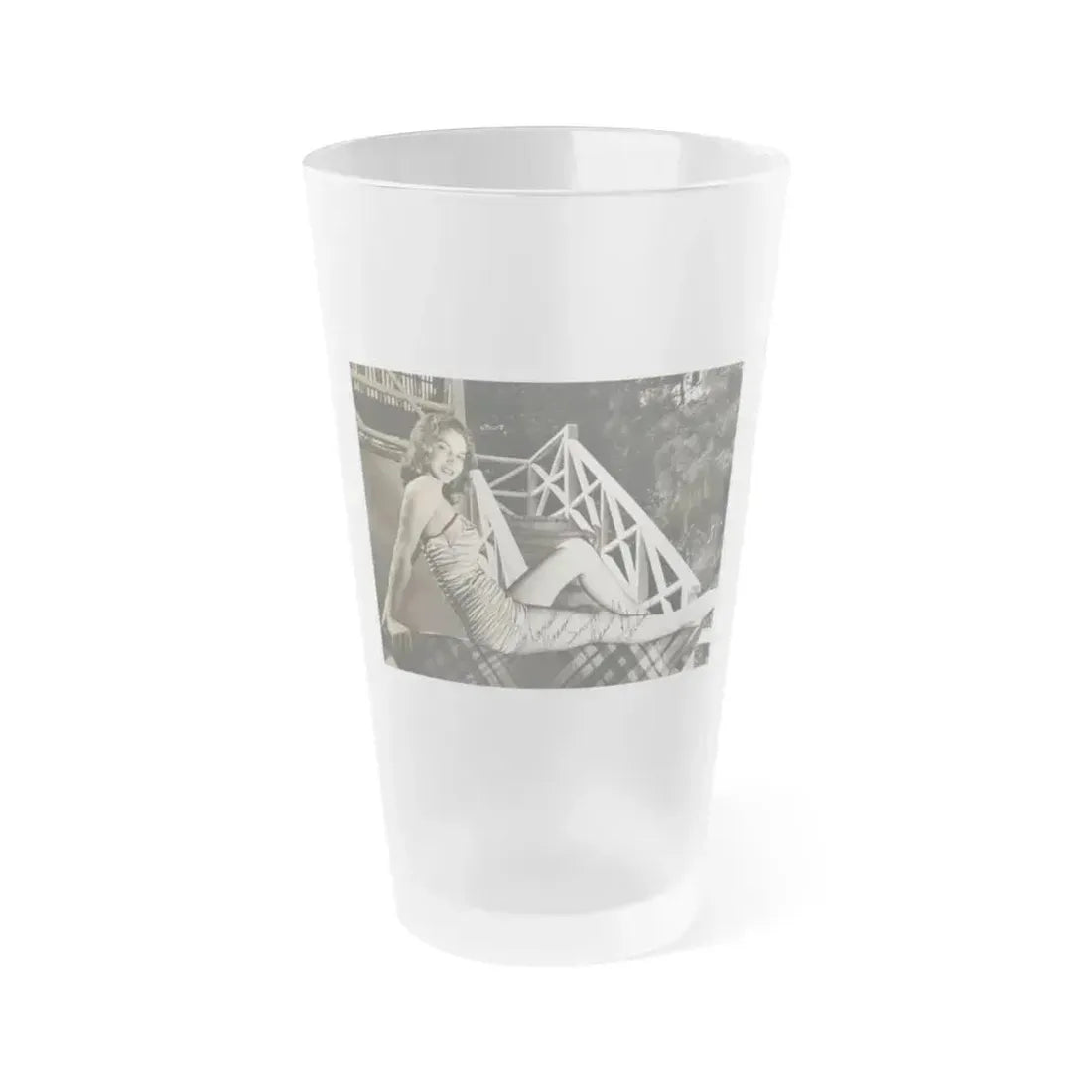 Beverly Garland #147 (Vintage Female Icon) Frosted Pint Glass 16oz 16oz Frosted - Go Mug Yourself