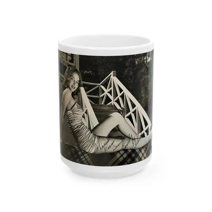Beverly Garland #147 (Vintage Female Icon) White Coffee Mug 15oz - Go Mug Yourself
