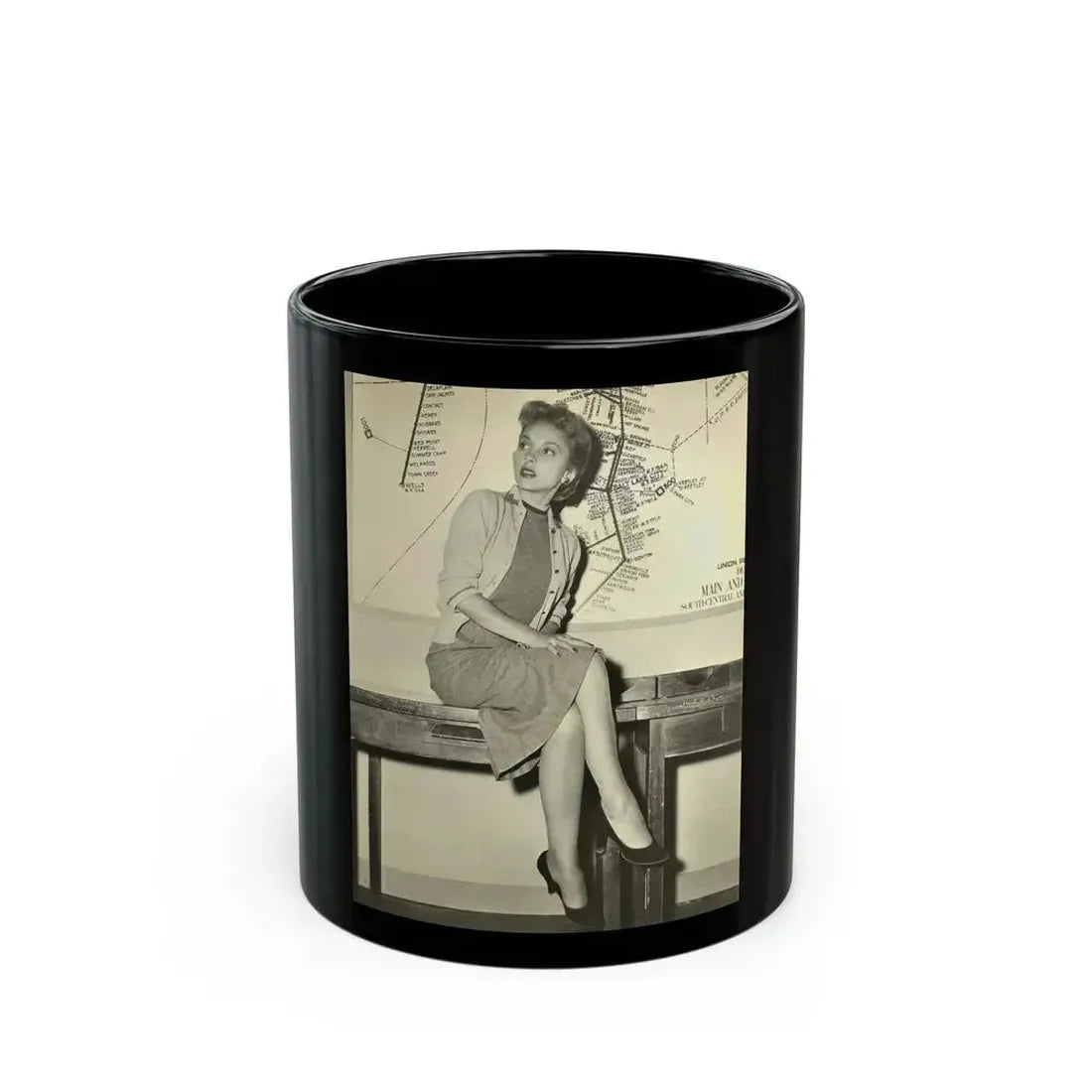 Beverly Garland #148 (Vintage Female Icon) Black Coffee Mug 11oz - Go Mug Yourself