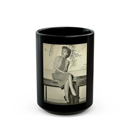 Beverly Garland #148 (Vintage Female Icon) Black Coffee Mug 15oz - Go Mug Yourself