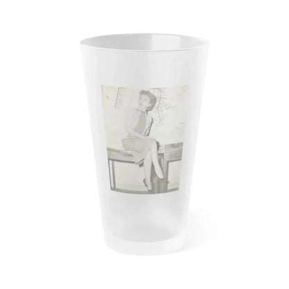 Beverly Garland #148 (Vintage Female Icon) Frosted Pint Glass 16oz 16oz Frosted - Go Mug Yourself