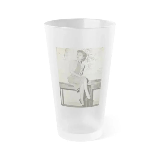 Beverly Garland #148 (Vintage Female Icon) Frosted Pint Glass 16oz 16oz Frosted - Go Mug Yourself