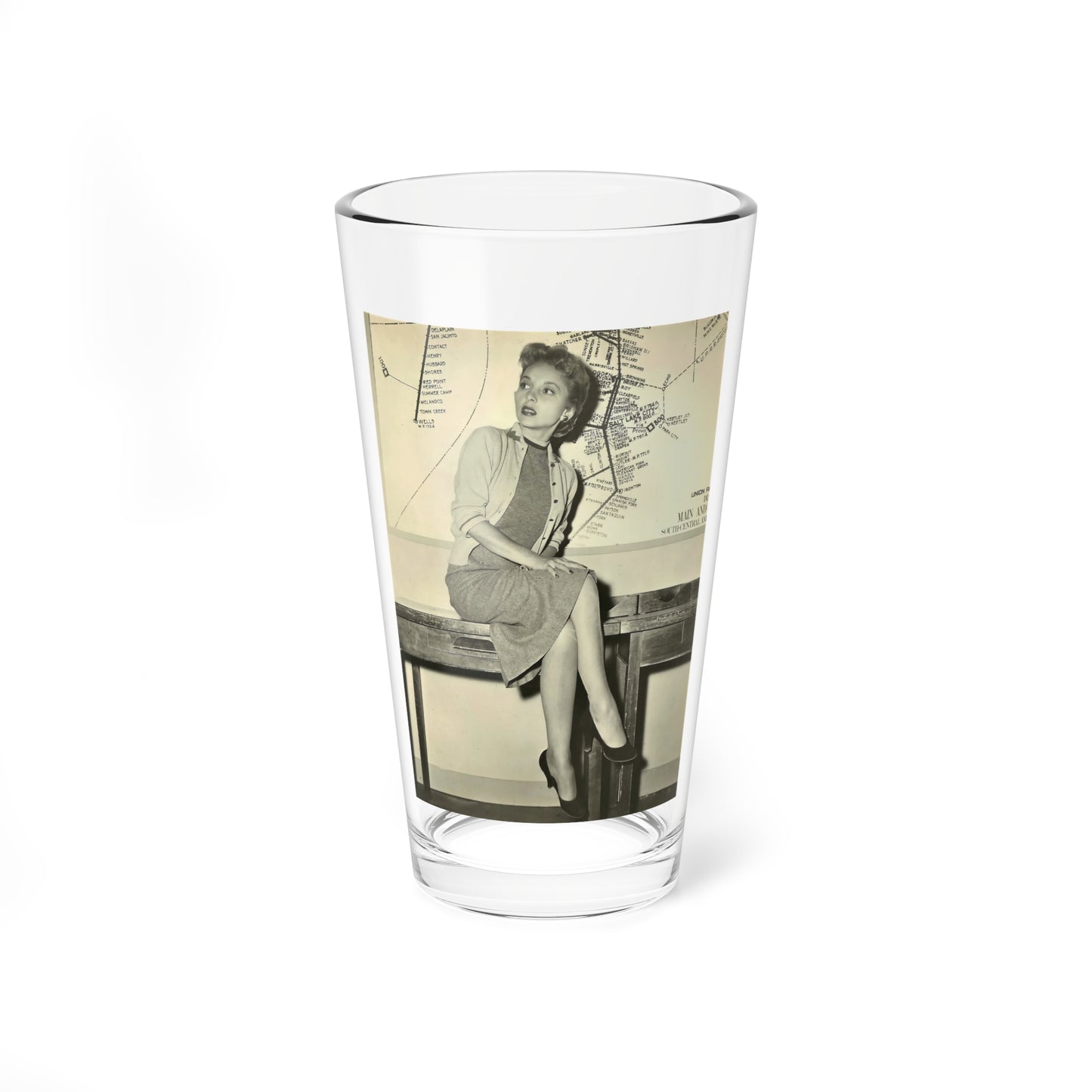 Beverly Garland #148 (Vintage Female Icon) Pint Glass 16oz-16oz-Go Mug Yourself