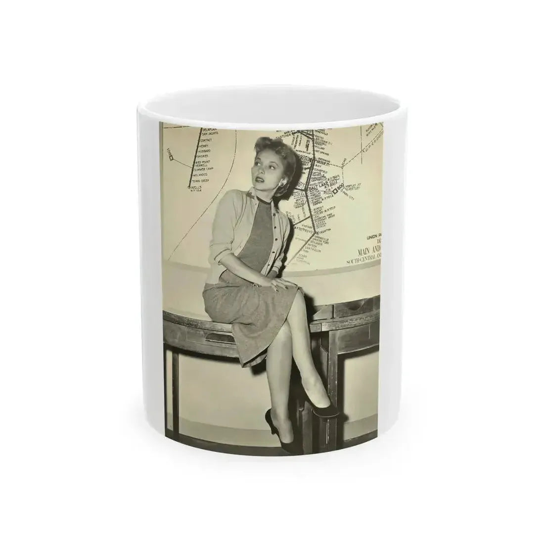 Beverly Garland #148 (Vintage Female Icon) White Coffee Mug 11oz - Go Mug Yourself