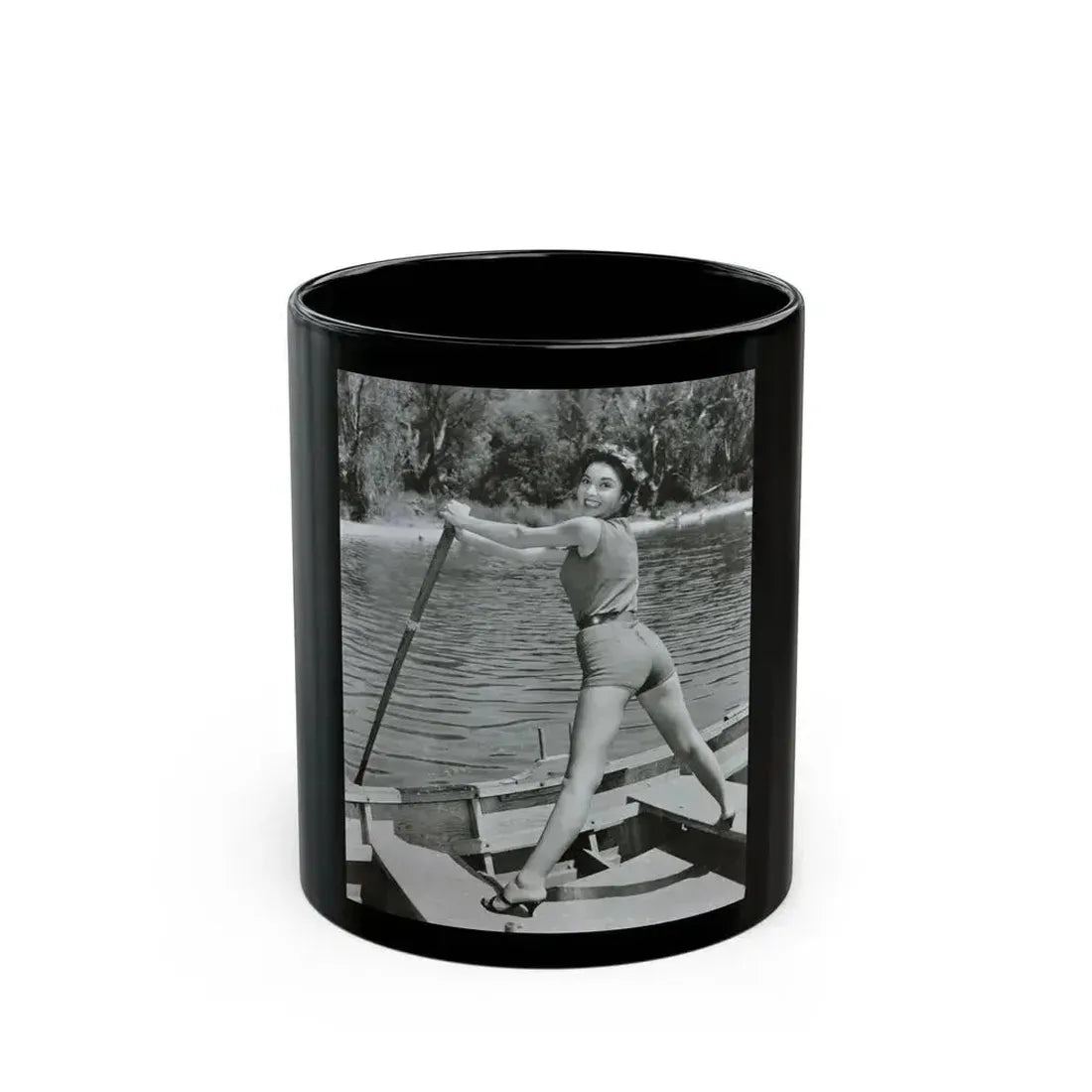 Beverly Garland #150 (Vintage Female Icon) Black Coffee Mug 11oz - Go Mug Yourself