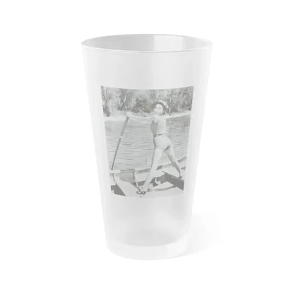 Beverly Garland #150 (Vintage Female Icon) Frosted Pint Glass 16oz 16oz Frosted - Go Mug Yourself