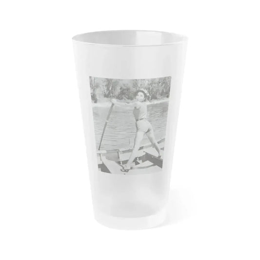 Beverly Garland #150 (Vintage Female Icon) Frosted Pint Glass 16oz 16oz Frosted - Go Mug Yourself