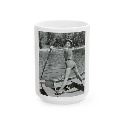 Beverly Garland #150 (Vintage Female Icon) White Coffee Mug 15oz - Go Mug Yourself