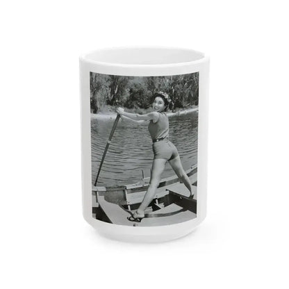 Beverly Garland #150 (Vintage Female Icon) White Coffee Mug 15oz - Go Mug Yourself
