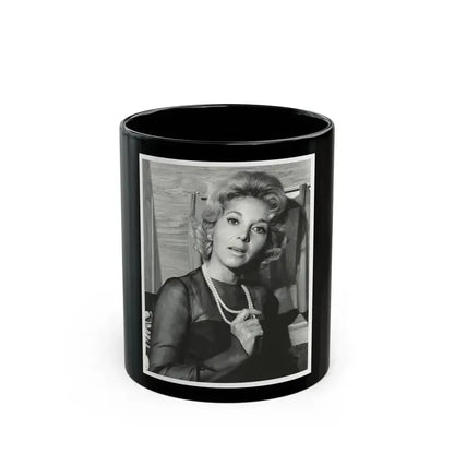 Beverly Garland #23 (Vintage Female Icon) Black Coffee Mug 11oz - Go Mug Yourself