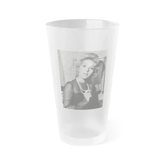 Beverly Garland #23 (Vintage Female Icon) Frosted Pint Glass 16oz 16oz Frosted - Go Mug Yourself